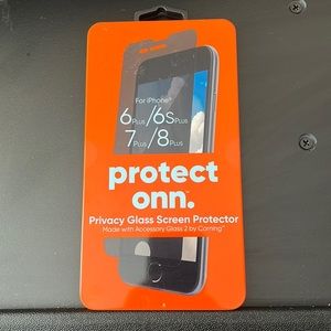 Protect Onn. iPhone 6plus/6s plus/7plus/8plus Privacy Glass Screen Protector
